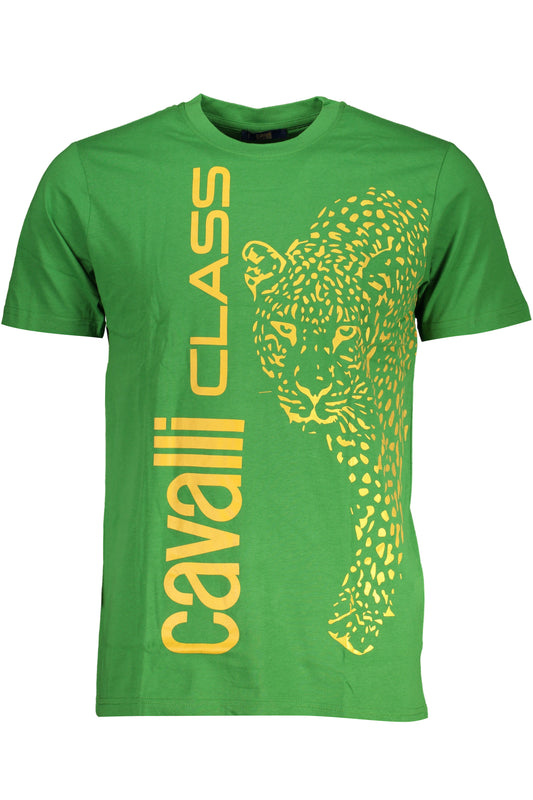 CAVALLI CLASS T-SHIRT MANICHE CORTE UOMO VERDE