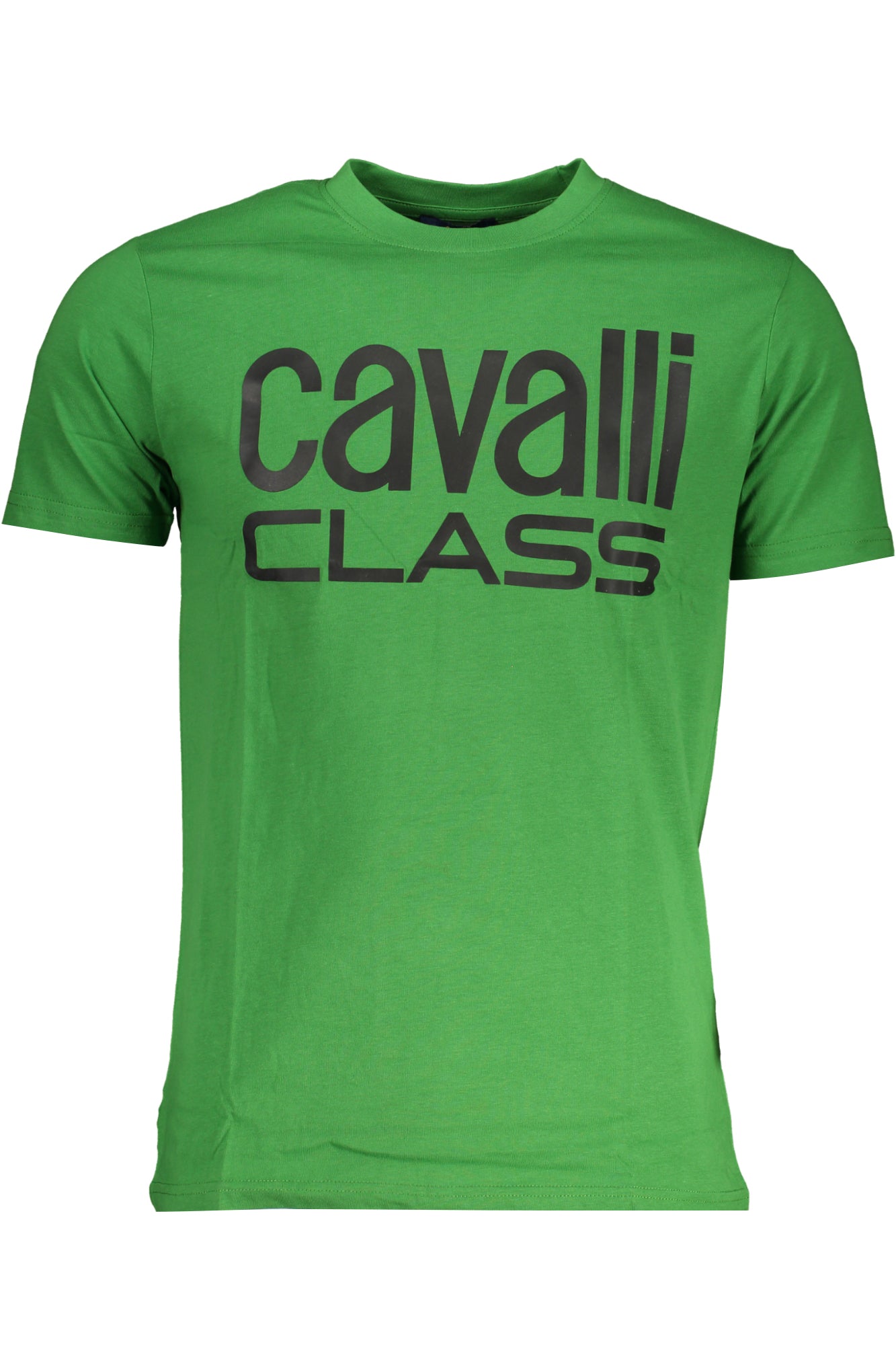 CAVALLI CLASS T-SHIRT MANICHE CORTE UOMO VERDE