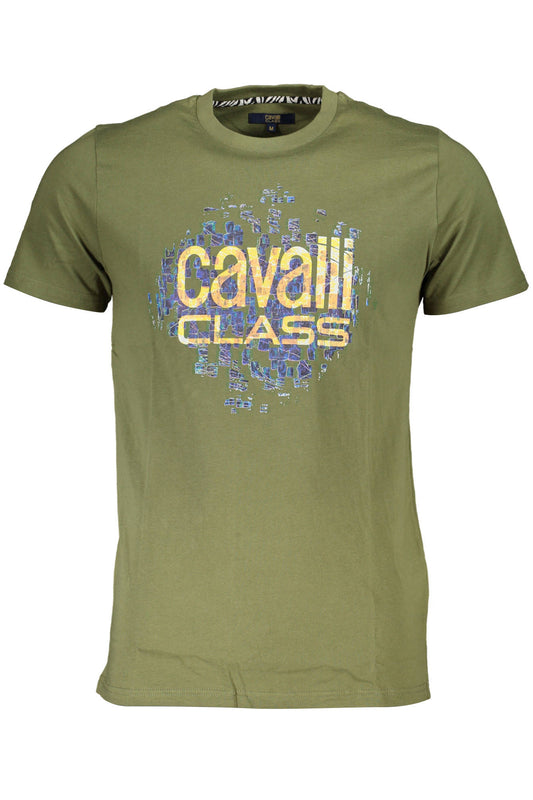 CAVALLI CLASS T-SHIRT MANICHE CORTE UOMO VERDE