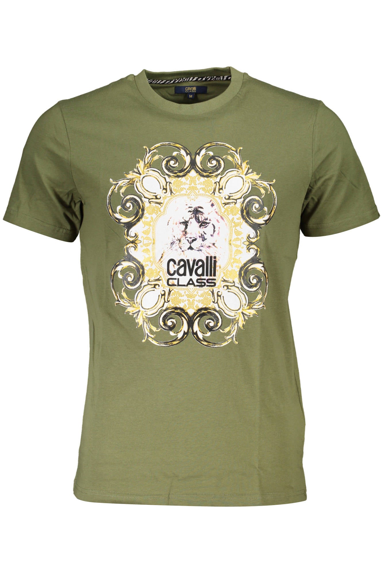 CAVALLI CLASS T-SHIRT MANICHE CORTE UOMO VERDE