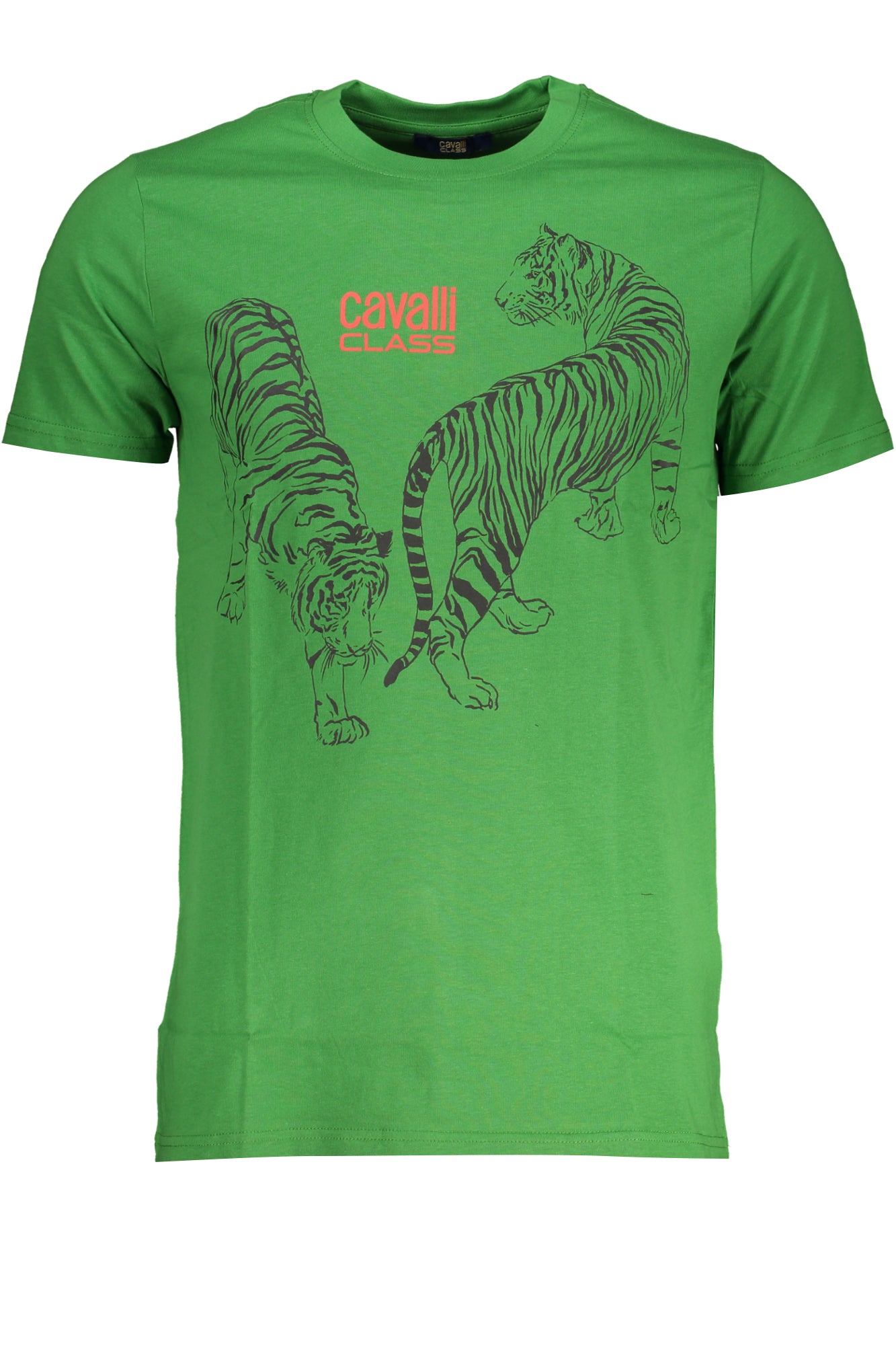 CAVALLI CLASS T-SHIRT MANICHE CORTE UOMO VERDE