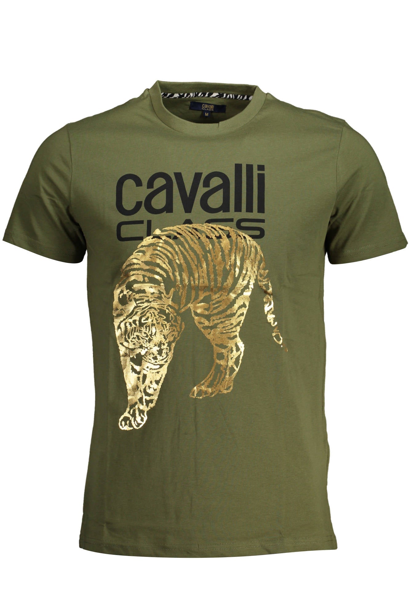 CAVALLI CLASS T-SHIRT MANICHE CORTE UOMO VERDE