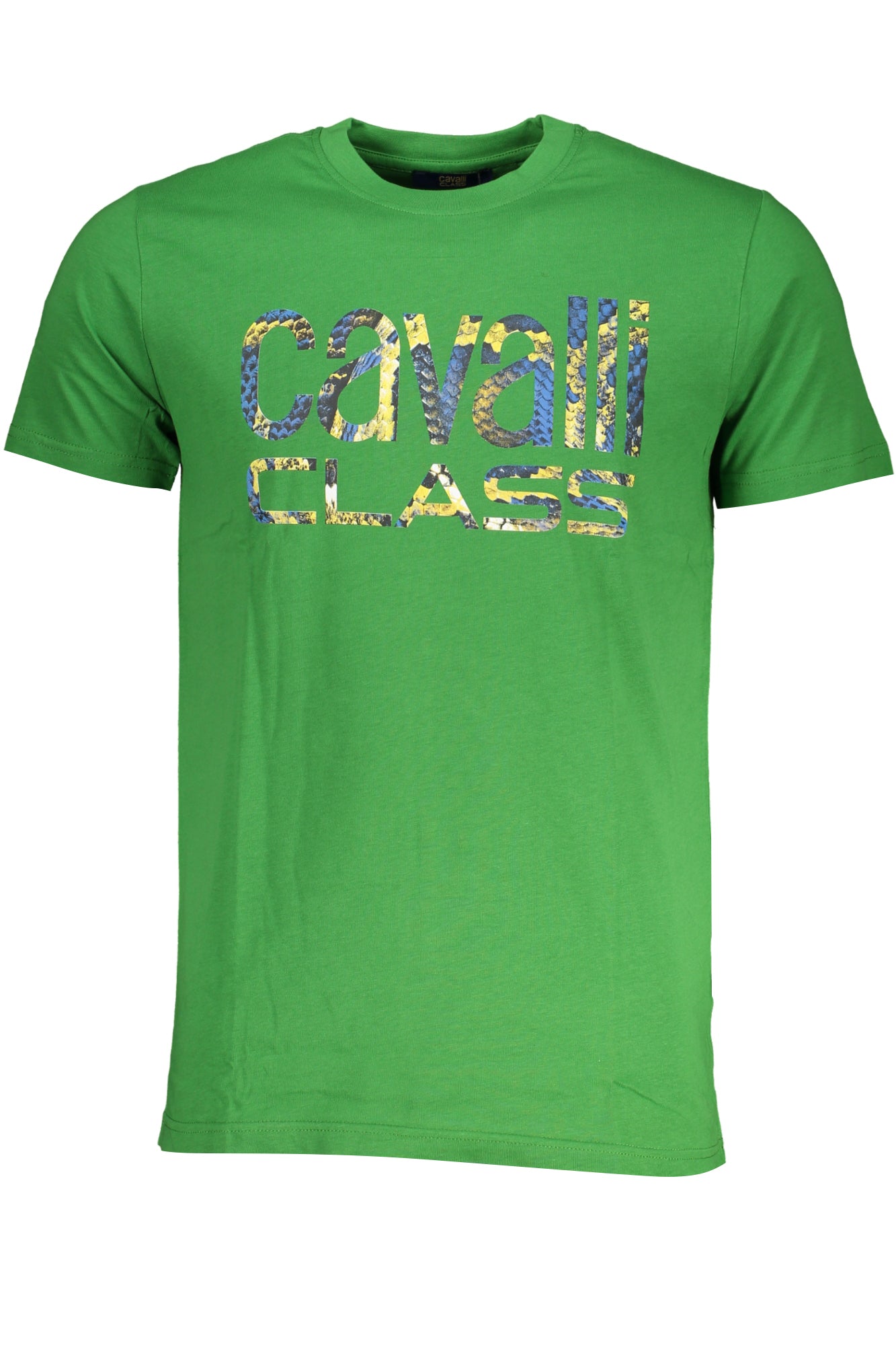 CAVALLI CLASS T-SHIRT MANICHE CORTE UOMO VERDE