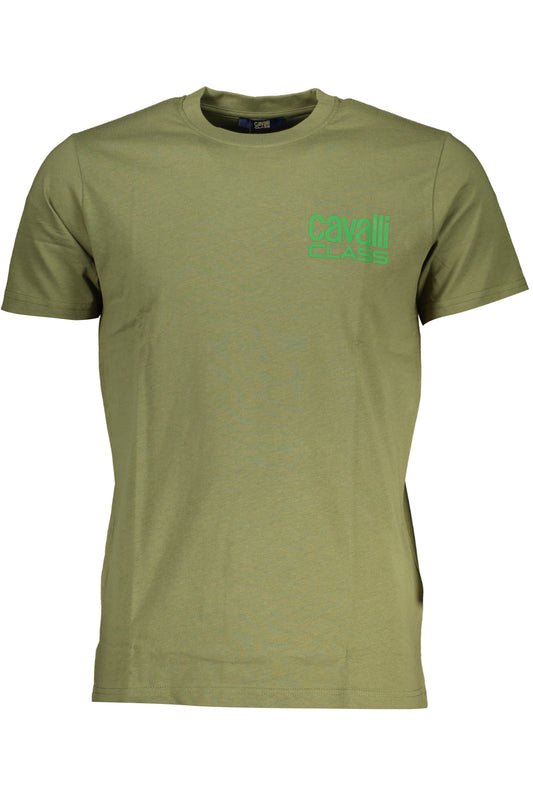 CAVALLI CLASS T-SHIRT MANICHE CORTE UOMO VERDE