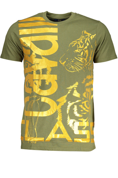 CAVALLI CLASS T-SHIRT MANICHE CORTE UOMO VERDE