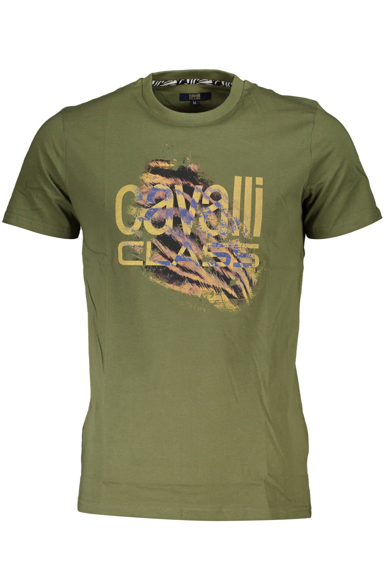 CAVALLI CLASS T-SHIRT MANICHE CORTE UOMO VERDE