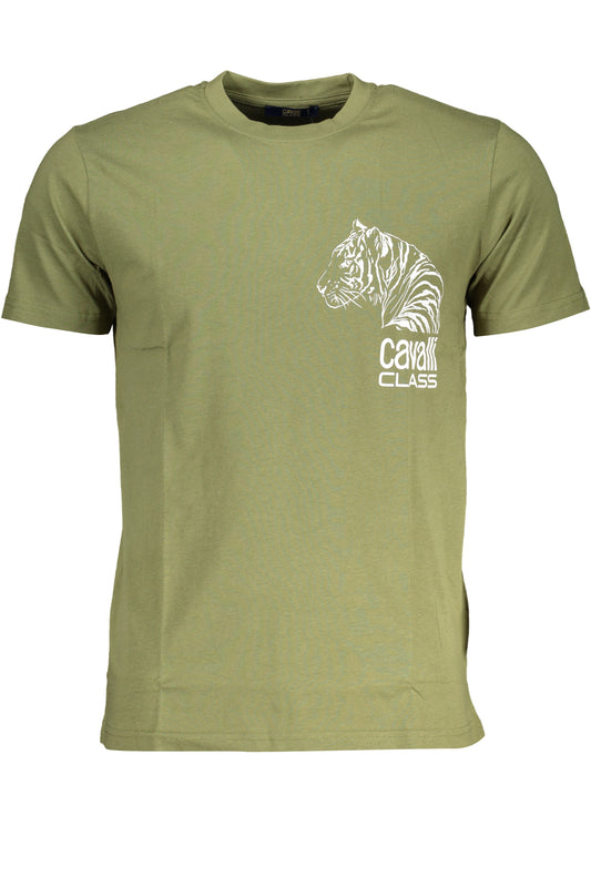 CAVALLI CLASS T-SHIRT MANICHE CORTE UOMO VERDE