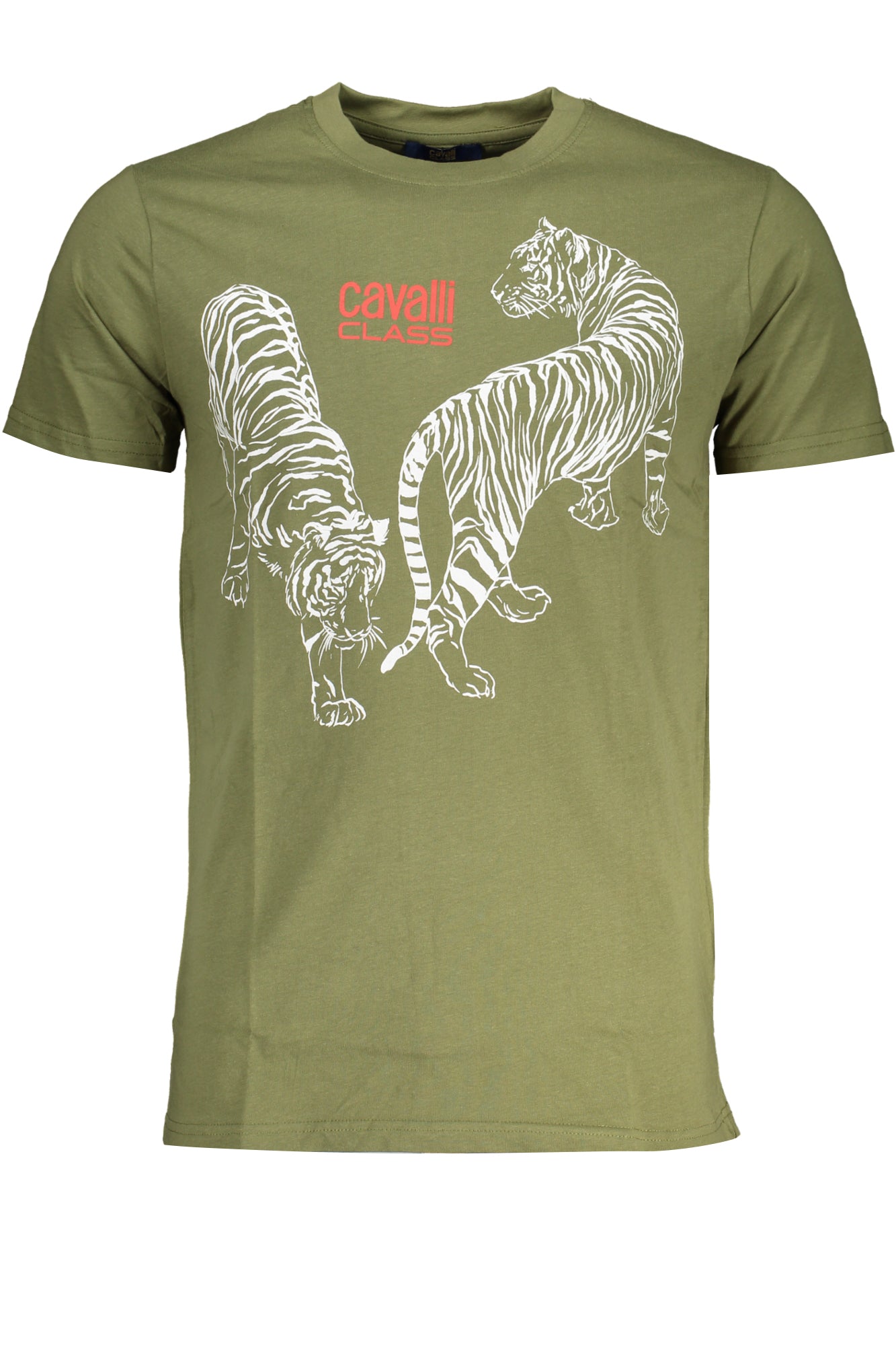 CAVALLI CLASS T-SHIRT MANICHE CORTE UOMO VERDE