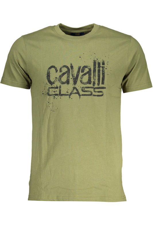 CAVALLI CLASS T-SHIRT MANICHE CORTE UOMO VERDE