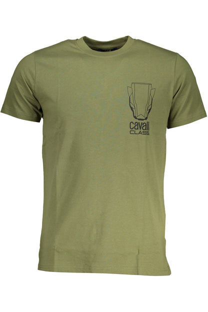 CAVALLI CLASS T-SHIRT MANICHE CORTE UOMO VERDE