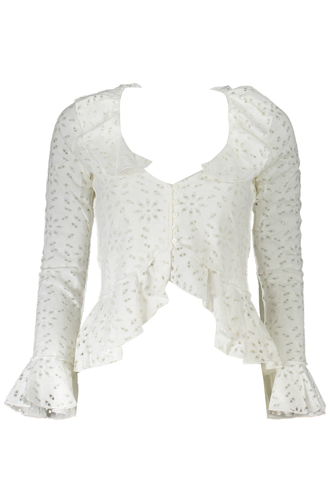 Desigual Camicia Maniche Lunghe Donna Bianco""