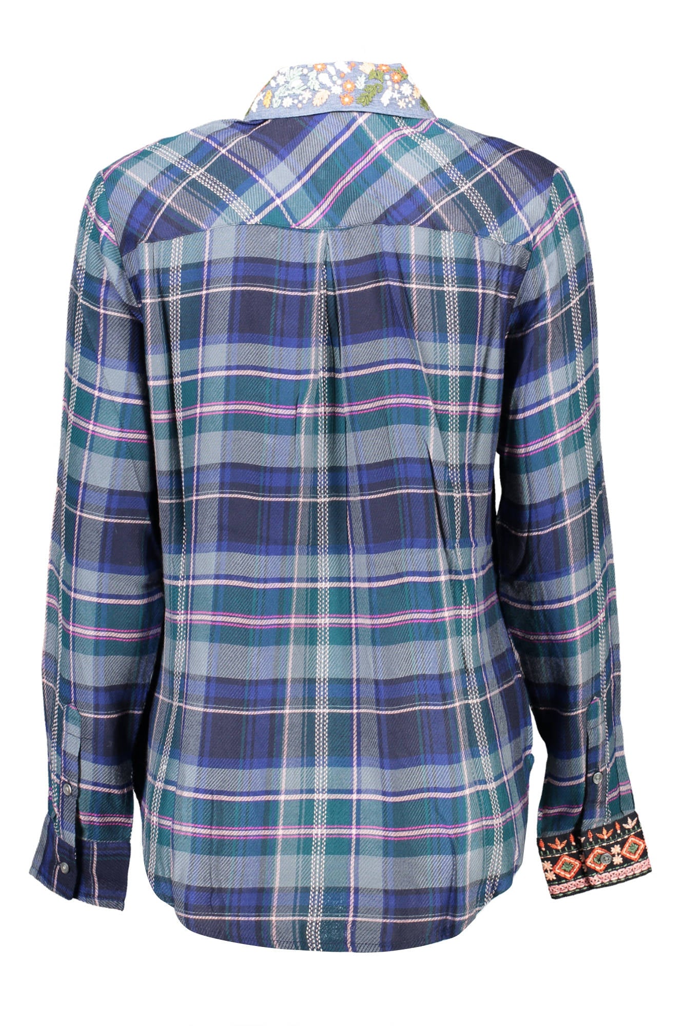 Desigual Camicia Maniche Lunghe Donna Blu""