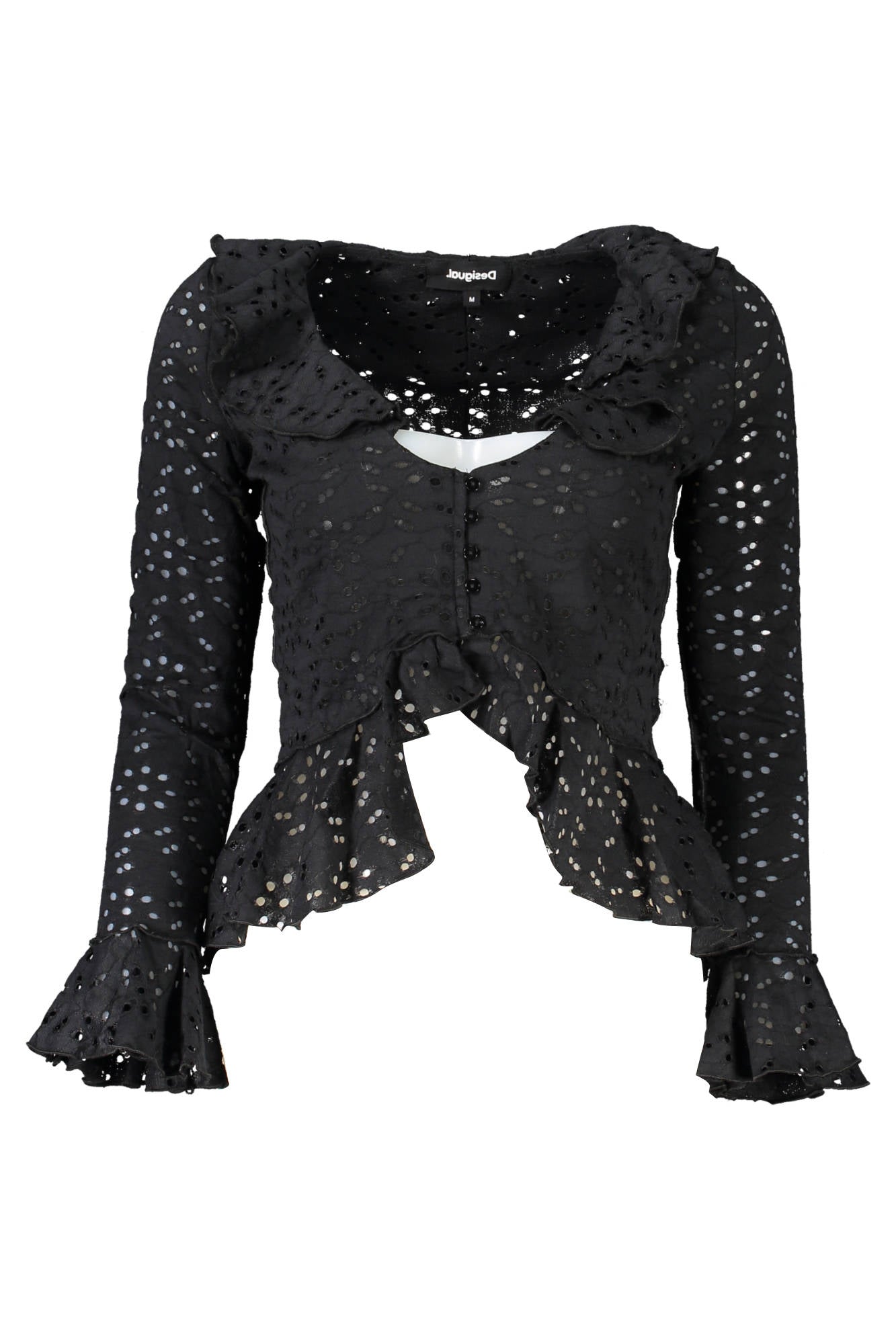 Desigual Camicia Maniche Lunghe Donna Nero""