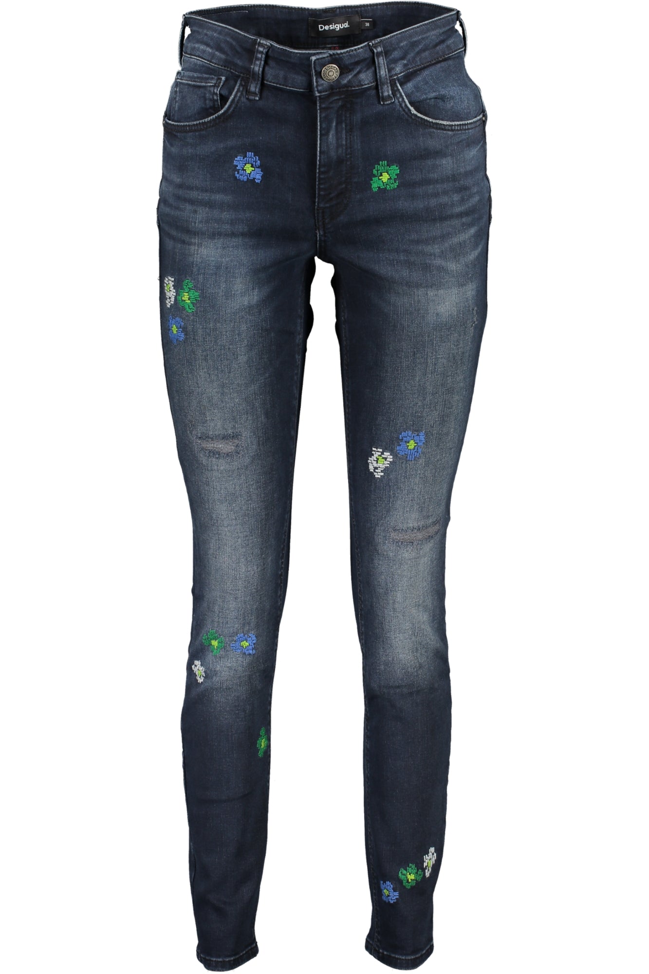 Desigual Jeans Denim Donna Blu""