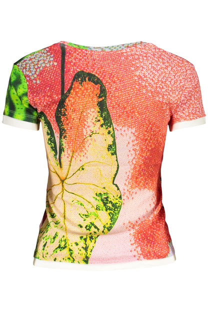 DESIGUAL T-SHIRT MANICHE CORTE DONNA ROSSO