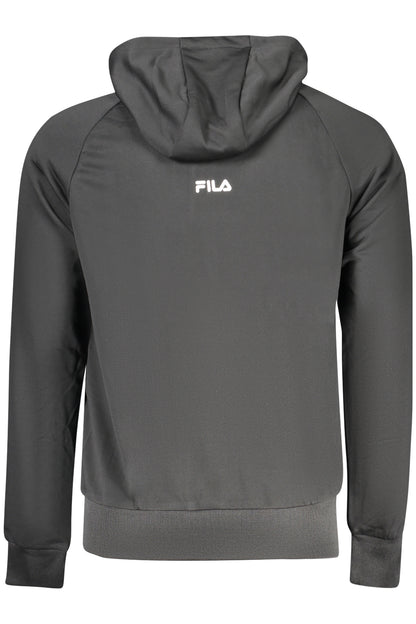 FILA FELPA CON ZIP UOMO NERO""