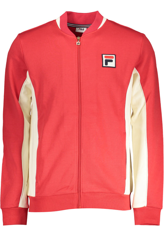 FILA FELPA CON ZIP UOMO ROSSO""