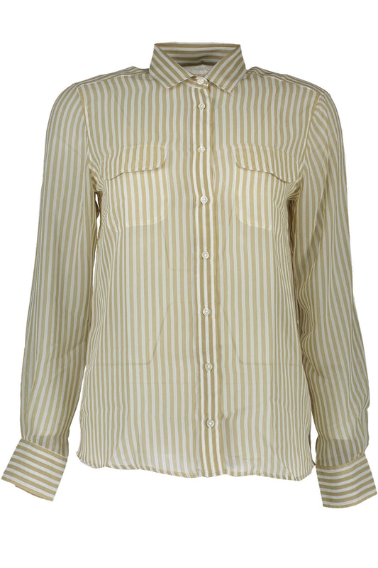 Gant Camicia Maniche Lunghe Donna Beige