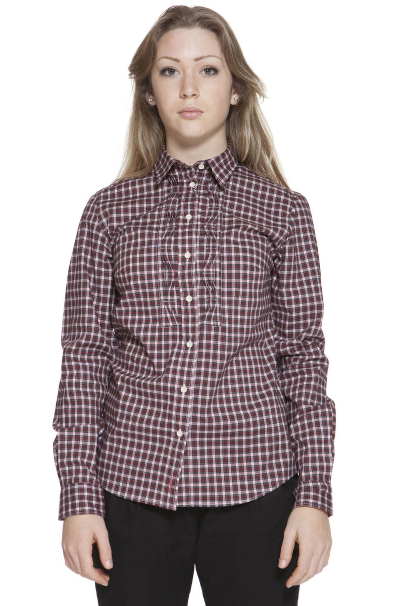 Gant Camicia Maniche Lunghe Donna Rosso""