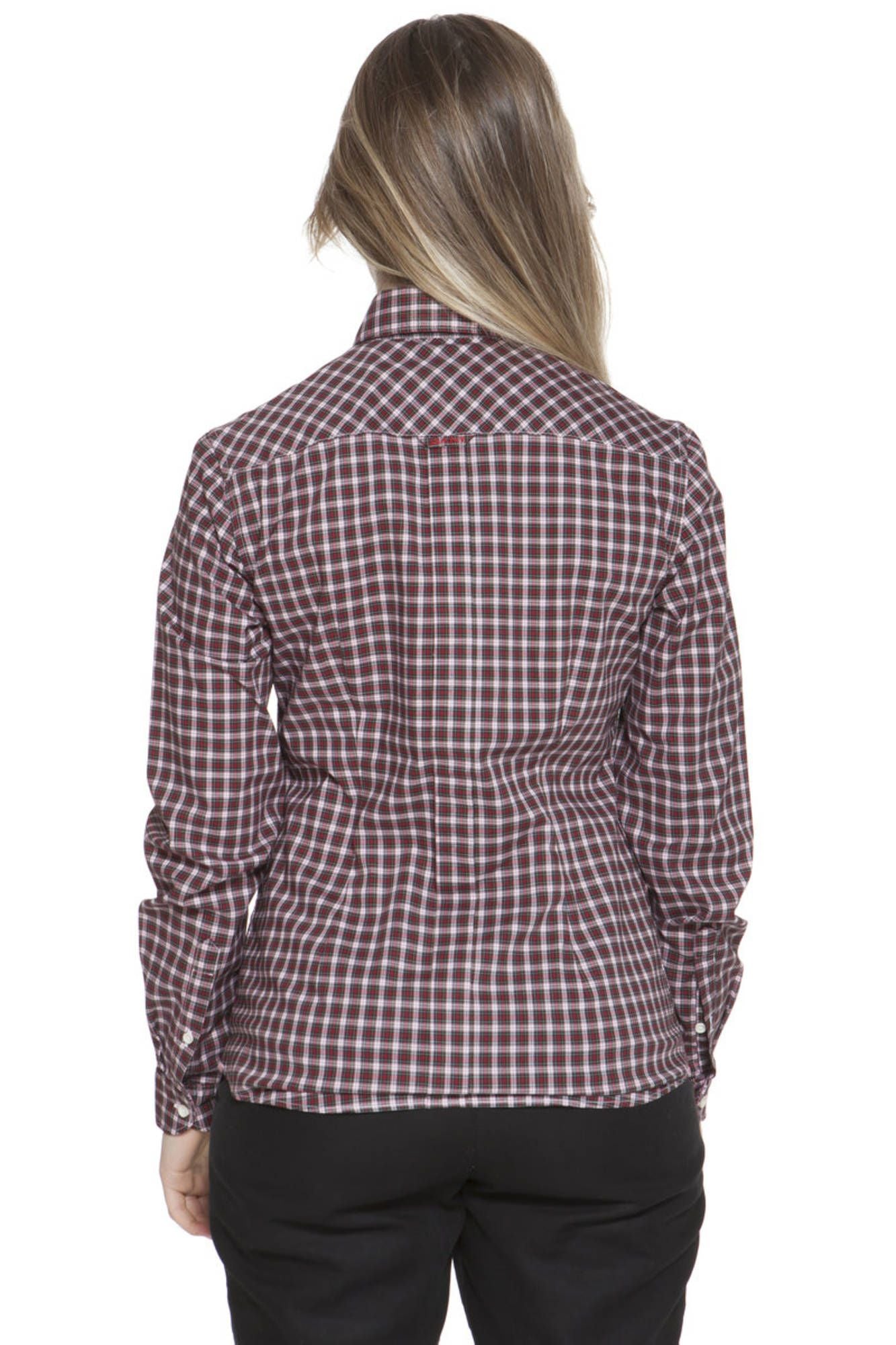 Gant Camicia Maniche Lunghe Donna Rosso""