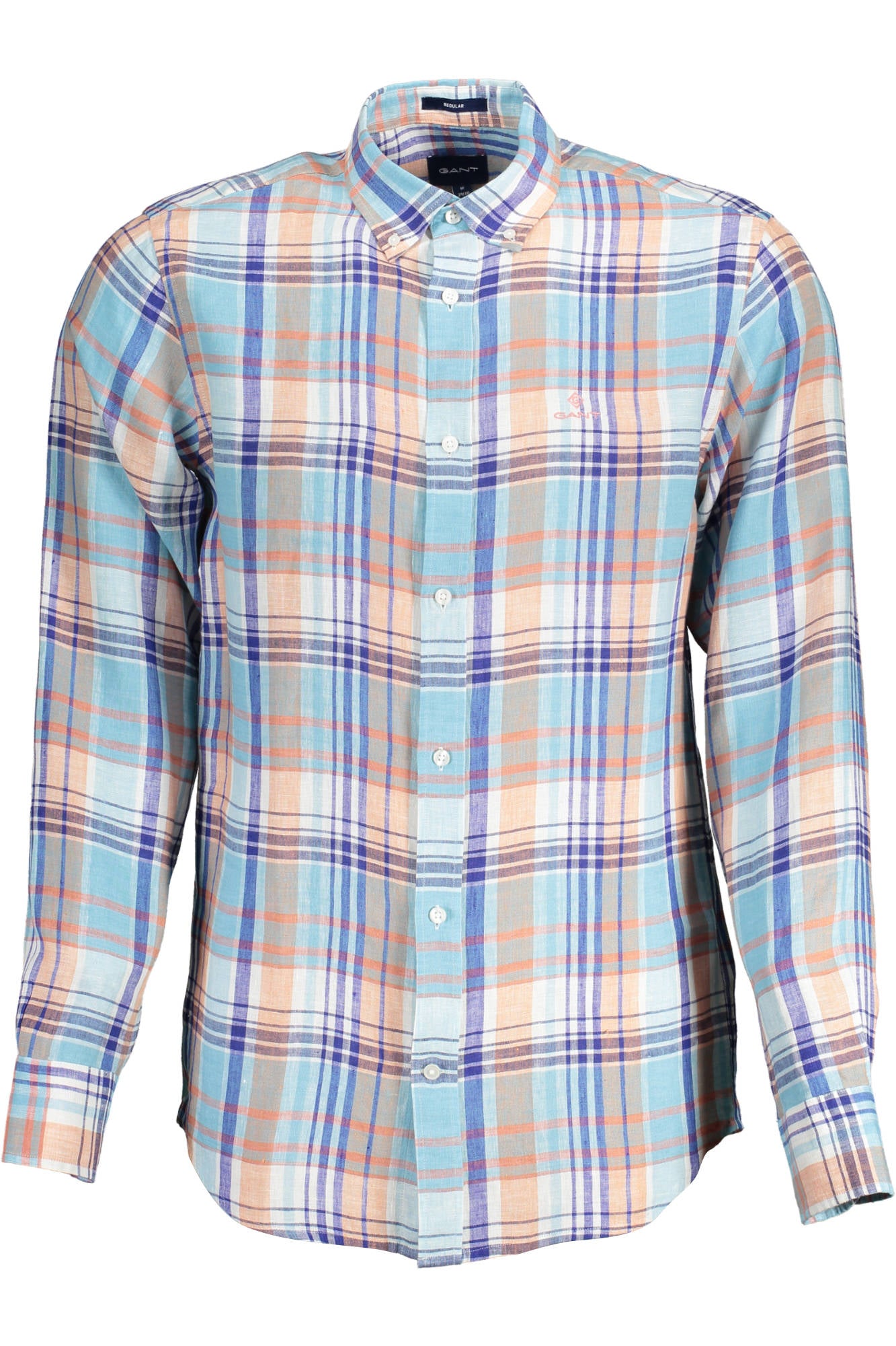 Gant Camicia Maniche Lunghe Uomo Azzurro