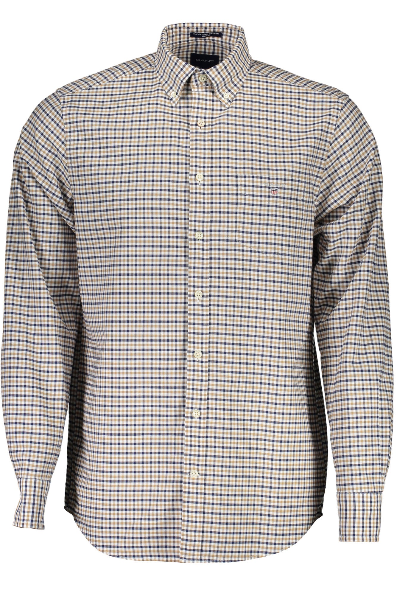 Gant Camicia Maniche Lunghe Uomo Beige