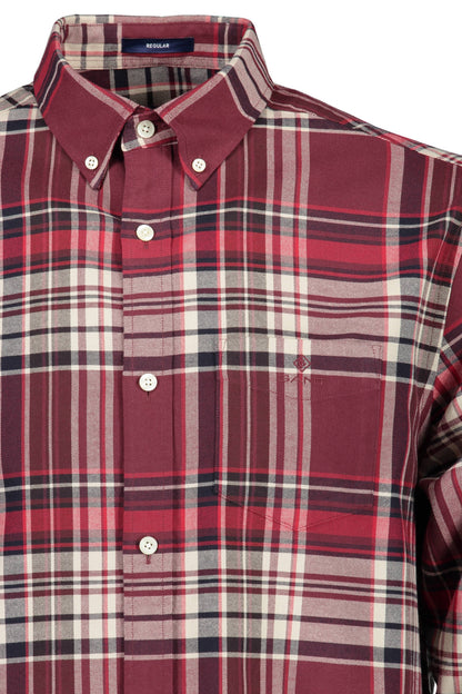 GANT CAMICIA MANICHE LUNGHE UOMO ROSSO