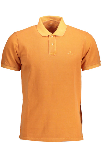 Gant Polo Maniche Corte Uomo Arancio