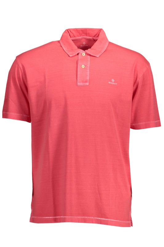 Gant Polo Maniche Corte Uomo Rosa