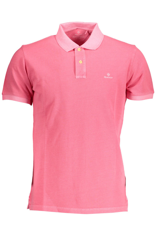 Gant Polo Maniche Corte Uomo Rosa