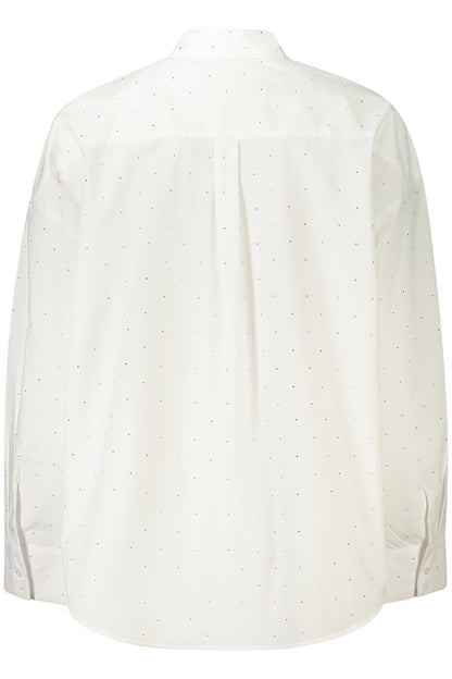 GUESS JEANS CAMICIA MANICHE LUNGHE DONNA BIANCO