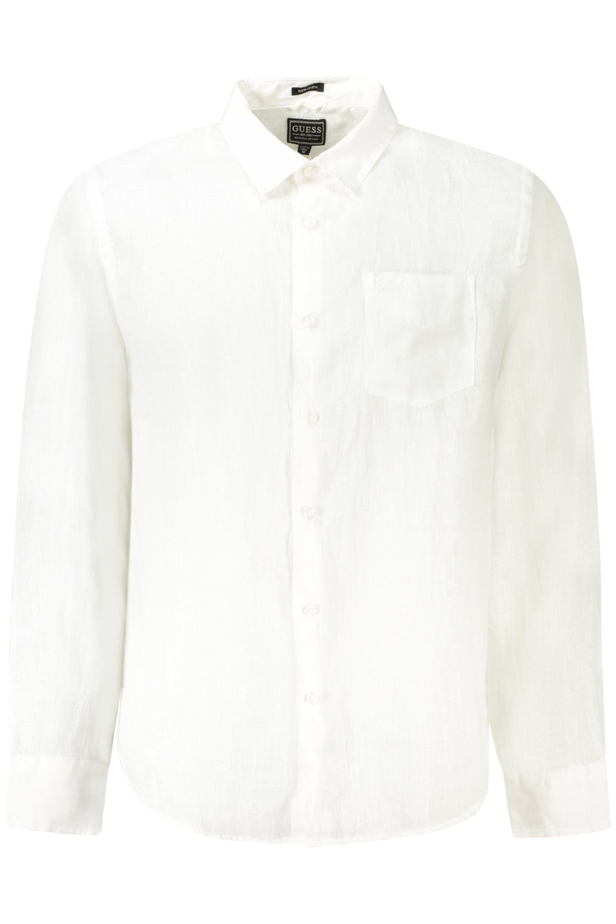 GUESS JEANS CAMICIA MANICHE LUNGHE UOMO BIANCO
