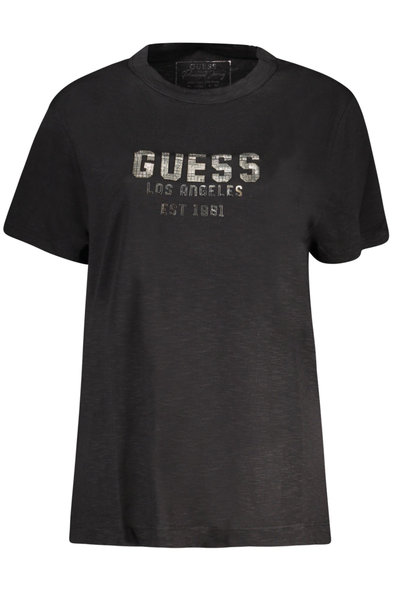 Guess Jeans T-Shirt Maniche Corte Donna Nero