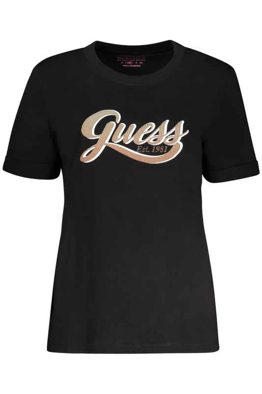 Guess Jeans T-Shirt Maniche Corte Donna Nero