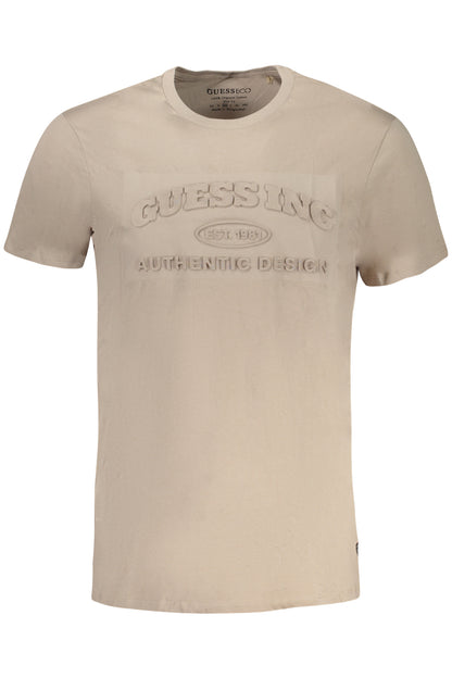 Guess Jeans T-Shirt Maniche Corte Uomo Beige