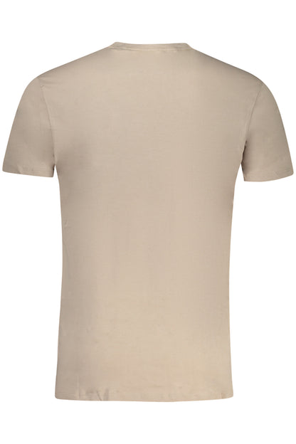 Guess Jeans T-Shirt Maniche Corte Uomo Beige