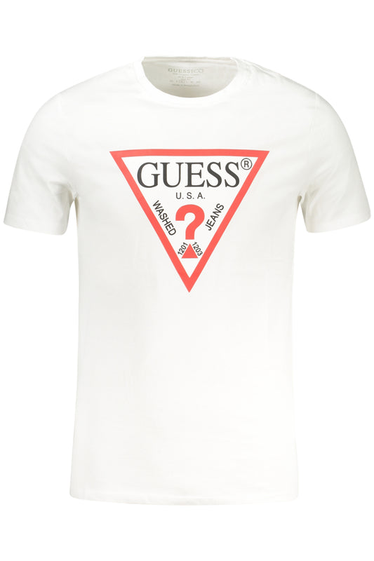 Guess Jeans T-Shirt Maniche Corte Uomo Bianco