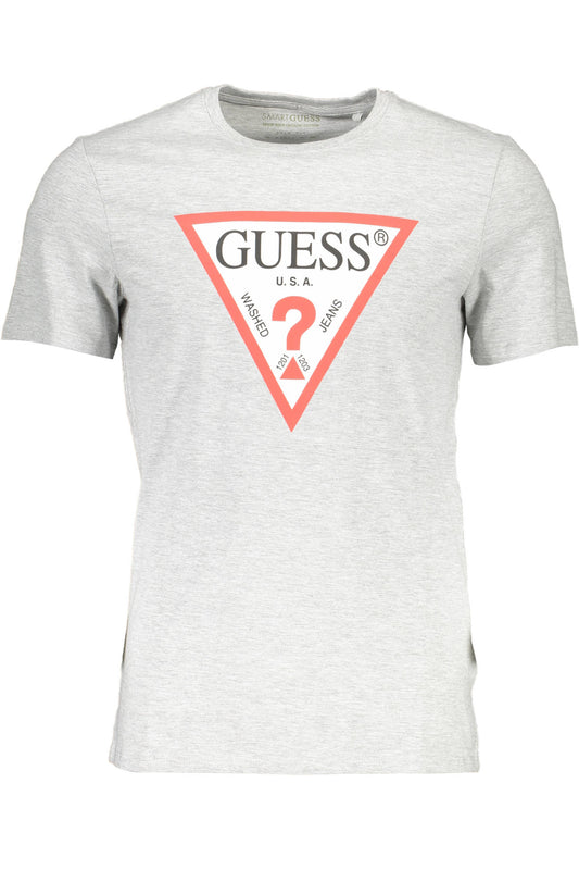 GUESS JEANS T-SHIRT MANICHE CORTE UOMO GRIGIO