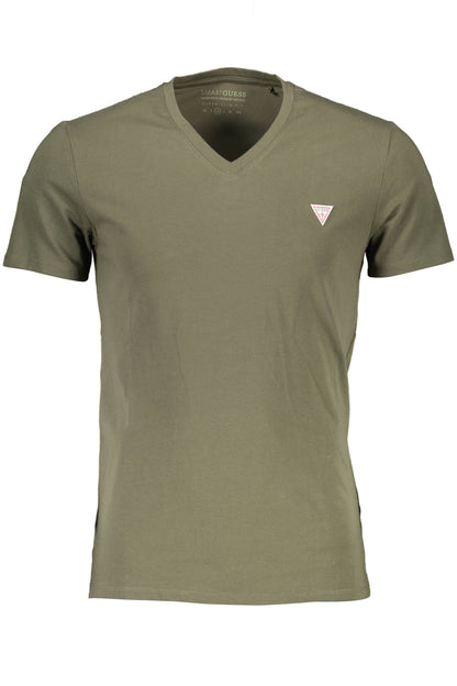 Guess Jeans T-Shirt Maniche Corte Uomo Verde