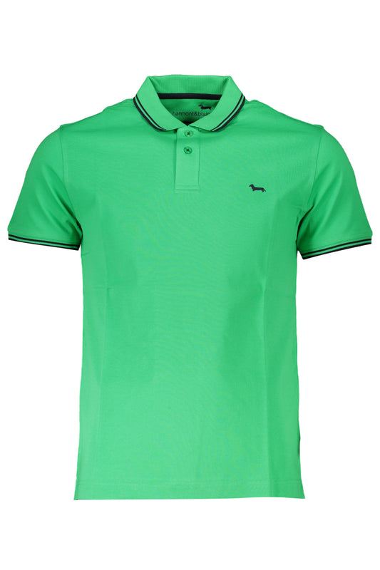 HARMONT & BLAINE POLO MANICHE CORTE UOMO VERDE