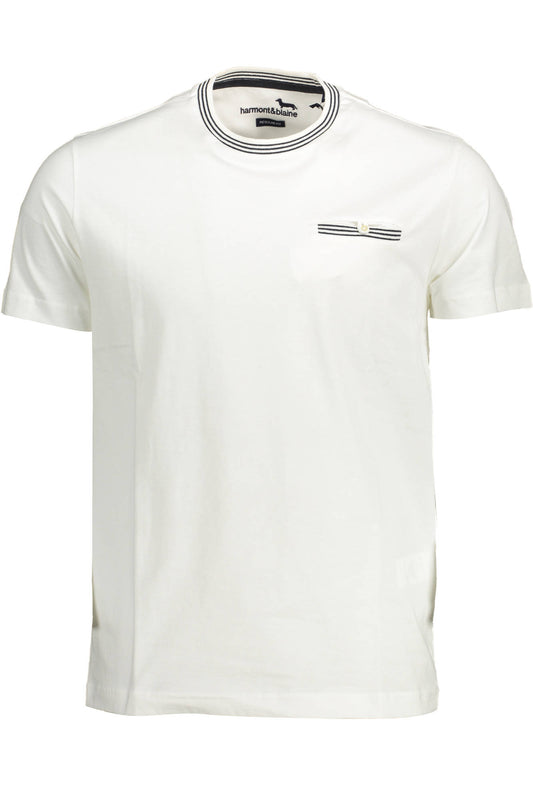 HARMONT & BLAINE T-SHIRT MANICHE CORTE UOMO BIANCO