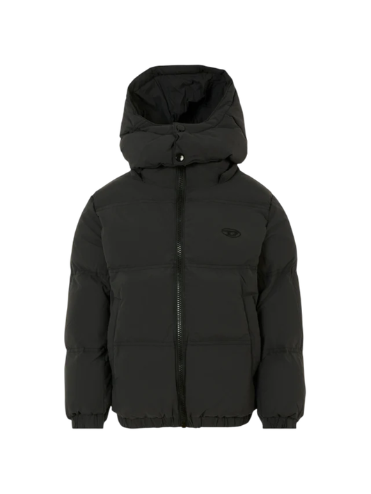 Diesel piumino con cappuccio Jwraveel nero