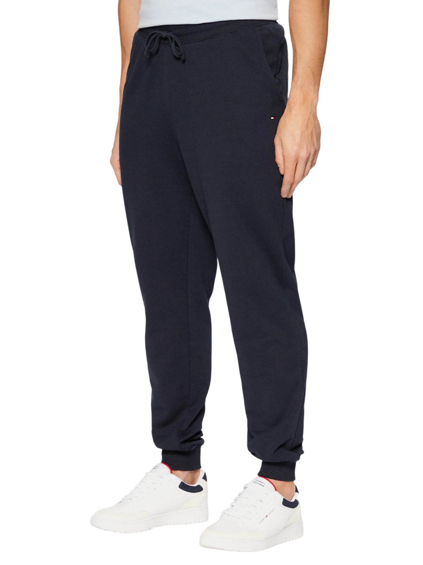 Tommy Hilfiger pantaloni joggers con polsini blu