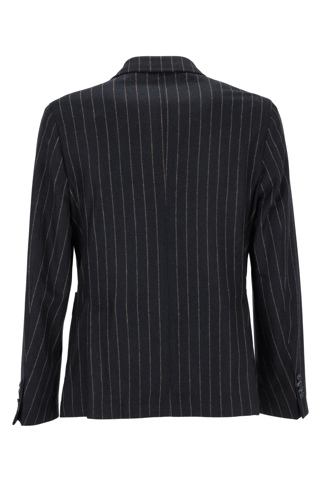 Manuel Ritz giacca doppiopetto gessata blu beige