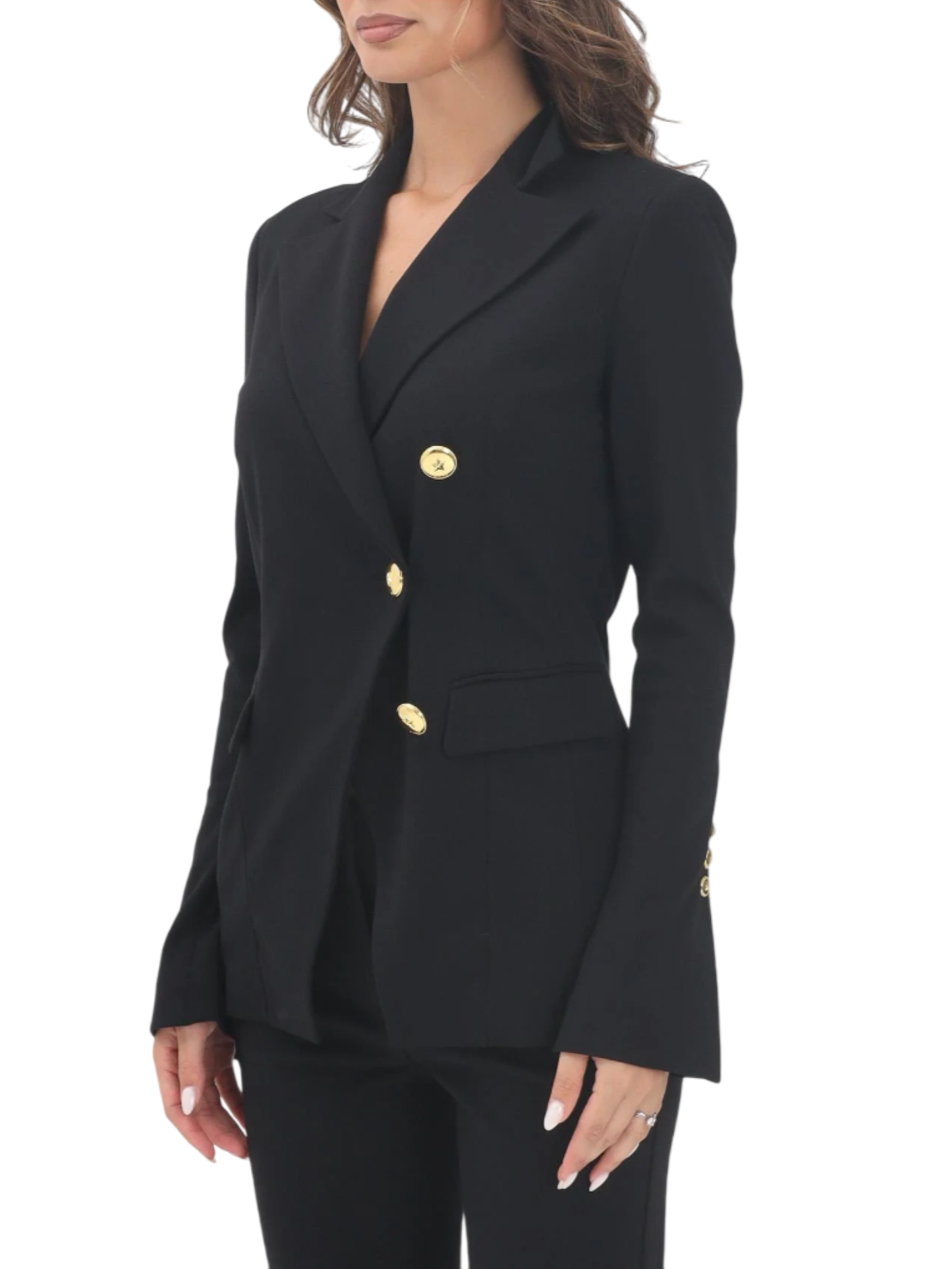 Pinko giacca blazer Granita in punto stoffa nero