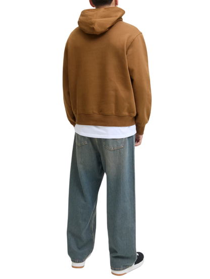 Jack&Jones felpa con cappuccio Jjeurban marrone caramello