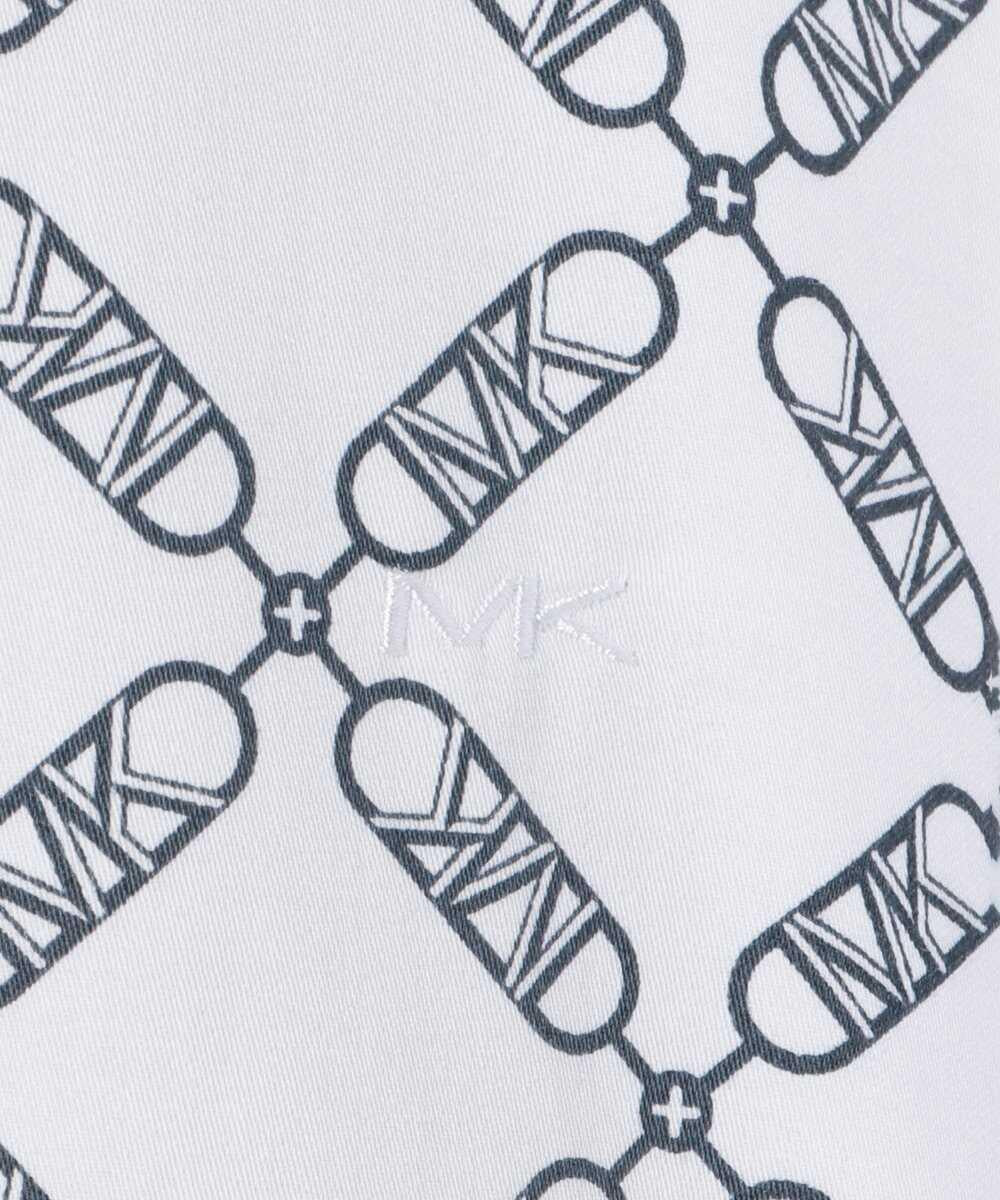 Michael Kors camicia manica lunga Empire in fantasia bianco blu