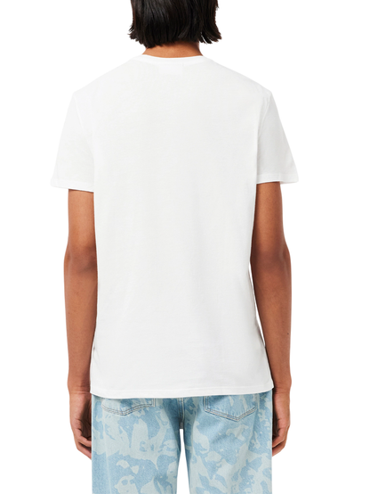 Lacoste T-shirt manica corta in cotone Pima bianco
