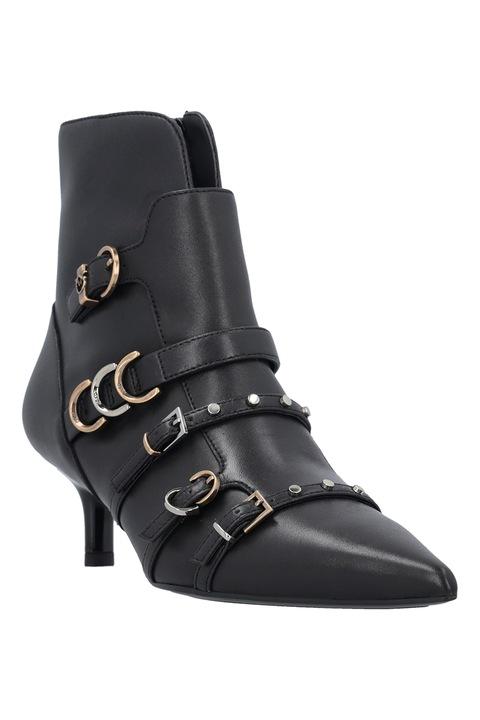 Pinko stivali tronchetti Gloria con fibbie nero