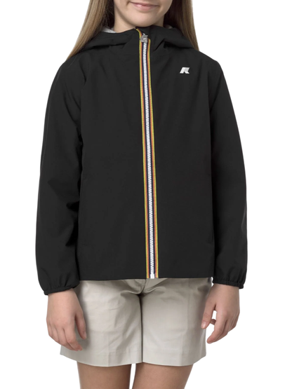 K-Way giubbino leggero antivento Marguerite nero